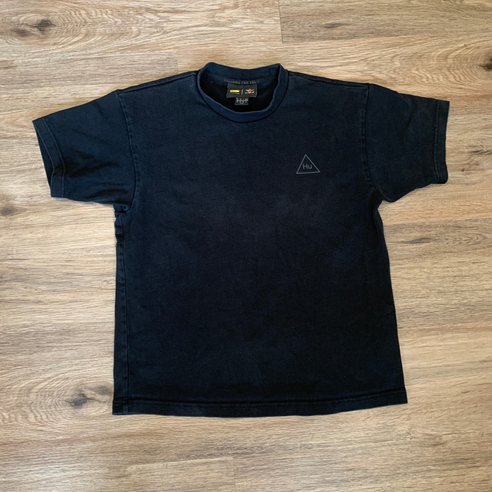 Adidas x Pharrell Williams Hu T-Shirt Mens XS Black Logo Streetwear Tee